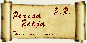 Periša Relja vizit kartica
